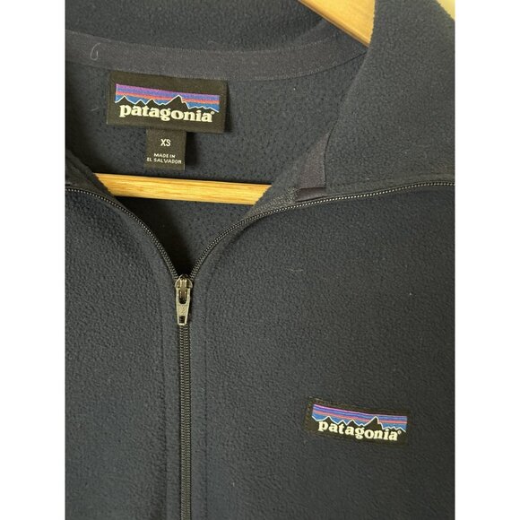 Patagonia Micro D Fleece Jacket Womens XS Blue 1/4 Zip Pullover Lightweight - Picture 3 of 10